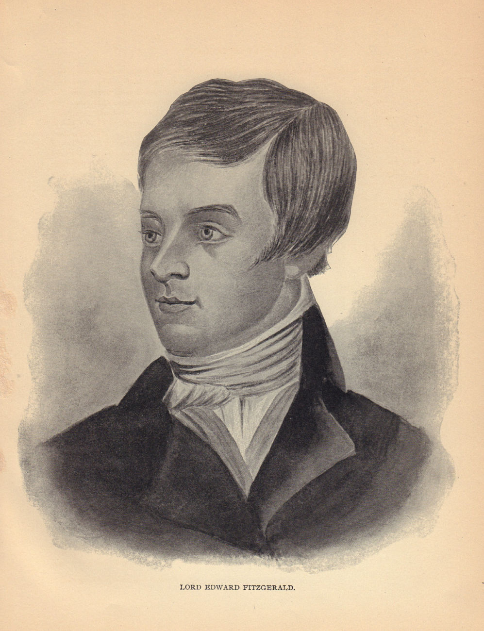 Lord Edward Fitzgerald. Irish Republican Nationalist. Ireland 1905 old print
